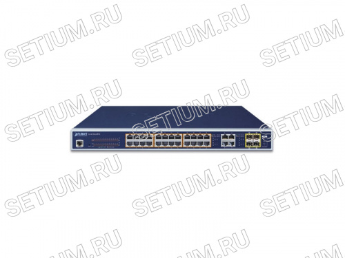 GS-4210-24PL4C Управляемый PoE коммутатор 2-го уровня 24 порта 1Гб/с 4 комбо порта TP/SFP 1Гб/с фото 4