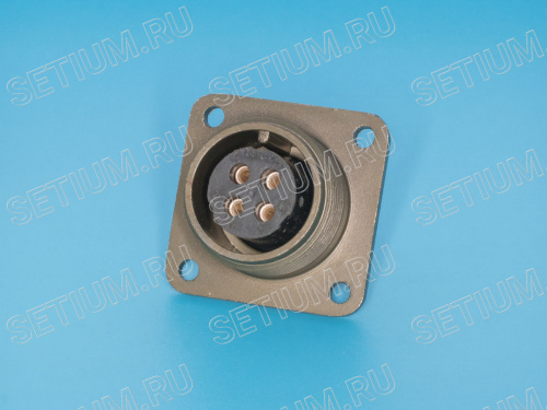 Разъём Amphenol серии MS  4 контакта, гнездо на блок MS3102E-14S-2S