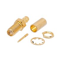 Разъем RP-SMA Amphenol, вилка на кабель RG-58, обжим 132118RP