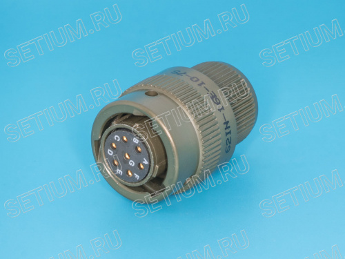Разъём Amphenol серии 62IN  7 контактов, гнездо на кабель 62IN-16E-10-7S