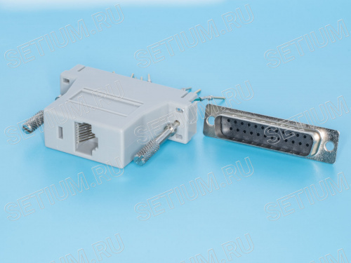 Переходник D-SUB 25 вилка - RJ45 гнездо GC-25MT8 фото 3