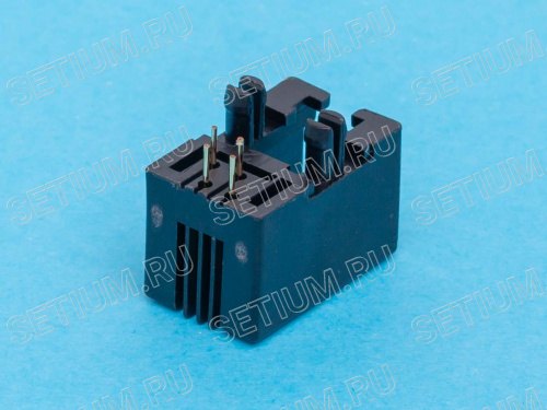 Разъем RJ-10 на плату, 4P4C, тип 4/1 фото 2 Разъем RJ-10 на плату, 4P4C, тип 4/1 TJ4-4P4C фото 2