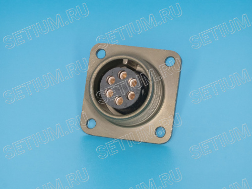 Разъём Amphenol серии MS  6 контактов, гнездо на блок MS3102E-14S-6S