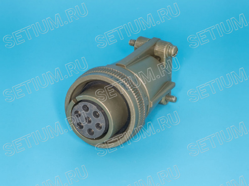 Разъём Amphenol серии MS  7 контактов, гнездо на кабель MS3106E-16S-1S