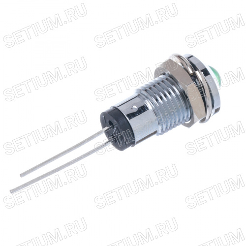 Светодиод в корпусе, зеленый, 12В, 12.0 mcd фото 2 Светодиод в корпусе, зеленый, 12В, 12.0 mcd LA05W/8UG/HV12 фото 2