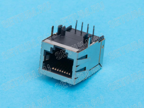 Разъем RJ-45 на плату, 8P8C, тип 16, экранированный TJ16S-8P8C