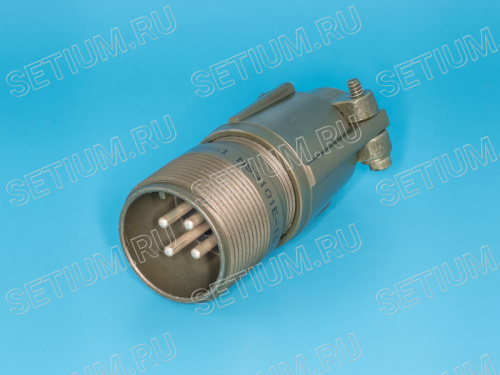 Разъём Amphenol серии MS 4 контакта, вилка на кабель, наружная резьба Разъём Amphenol серии MS 4 контакта, вилка на кабель, наружная резьба MS3101E-18-10P