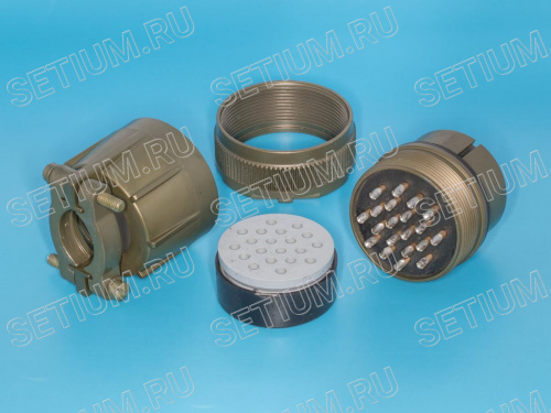 Разъём Amphenol серии MS 20 контактов, гнездо на кабель MS3106E-28-16S фото 2