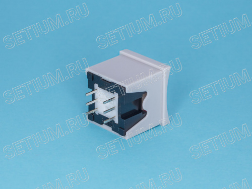 Кнопка мини без фиксации, красная в сером корпусе фото 5 Кнопка мини без фиксации, красная в сером корпусе PSM2-0-R-G фото 5