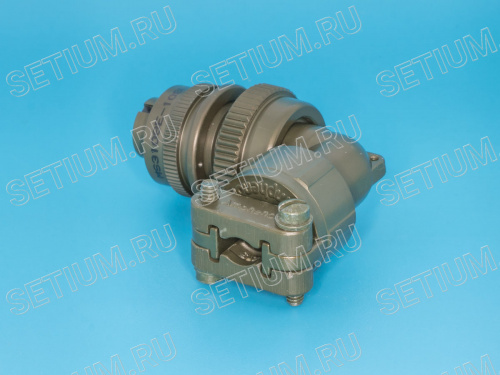 Разъём Amphenol серии MS  2 контакта, гнездо на кабель, прямой угол MS3108E-10SL-4S фото 3