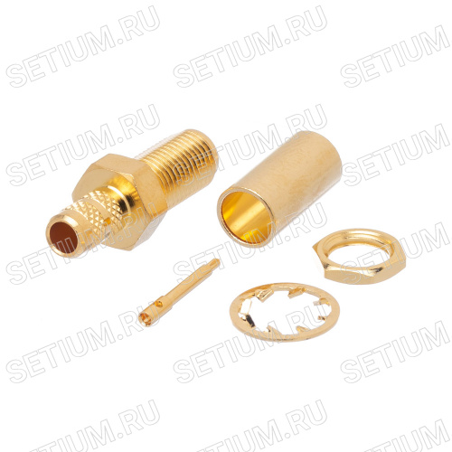 Разъем RP-SMA Amphenol, вилка на кабель RG-58, обжим 132118RP фото 2