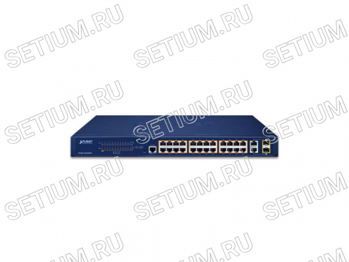 FGSW-2624HPS4 Управляемый PoE коммутатор 2-го уровня 24 порта 100Мбит/с 2 комбо порта TP/SFP 1Гб/с фото 4