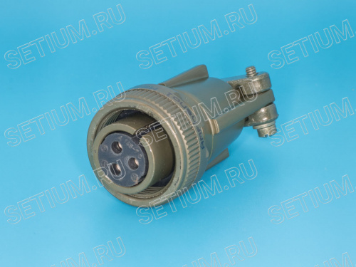 Разъём Amphenol серии MS  3 контакта, гнездо на кабель MS3106E-14S-7S