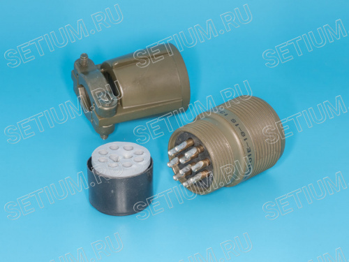 Разъём Amphenol серии MS 10 контактов, гнездо на кабель, наружная резьба MS3101E-18-1S фото 2