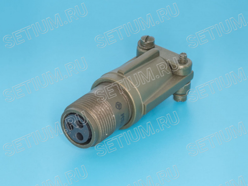 Разъём Amphenol серии MS  3 контакта, гнездо на кабель, наружная резьба MS3101E-10SL-3S