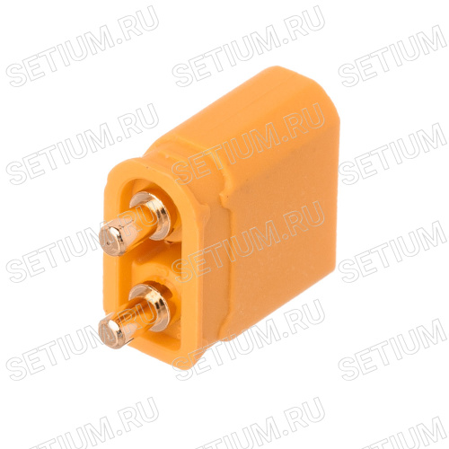 Разъем силовой XT30, 2 контакта, штекер на плату XT30UPB30-M.G.Y фото 2