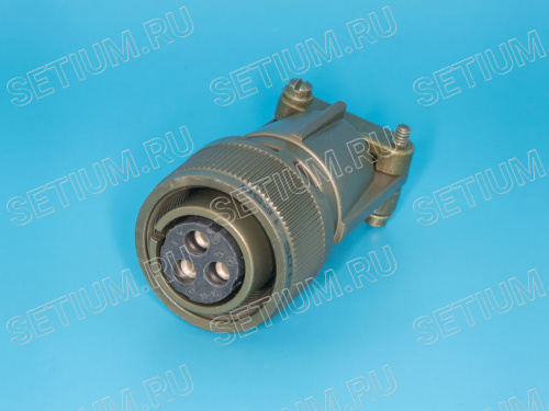 Разъём Amphenol серии MS  3 контакта, гнездо на кабель MS3106E-16-10S