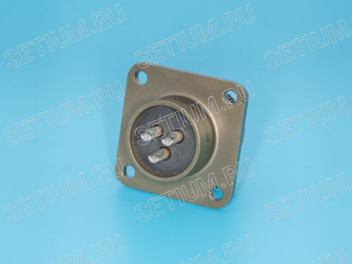 Разъём Amphenol серии MS  3 контакта, вилка на блок MS3102E-14S-7P фото 3