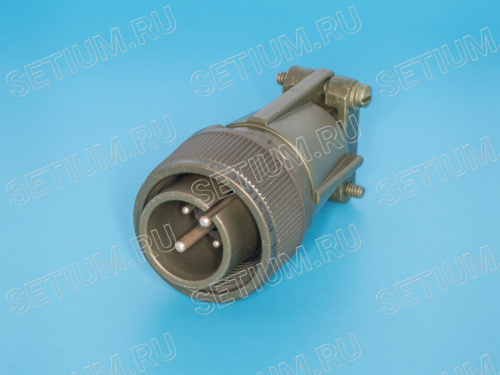 Разъём Amphenol серии MS  4 контакта, вилка на кабель MS3106E-16-9P