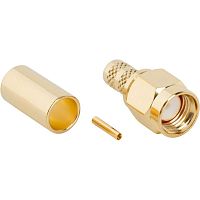 Разъем RP-SMA Amphenol, розетка на кабель RG-58, обжим Разъем RP-SMA Amphenol, розетка на кабель RG-58, обжим 132113RP