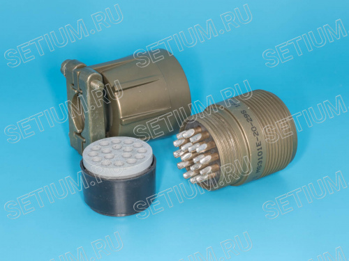 Разъём Amphenol серии MS 17 контактов, гнездо на кабель, наружная резьба MS3101E-20-29S фото 3