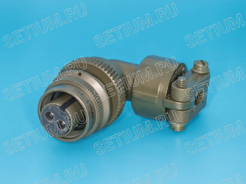 Разъём Amphenol серии MS  2 контакта, гнездо на кабель, прямой угол MS3108E-10SL-4S