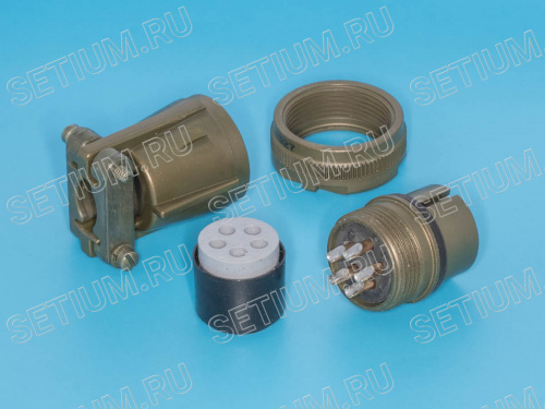 Разъём Amphenol серии MS 5 контактов, гнездо на кабель фото 2 Разъём Amphenol серии MS 5 контактов, гнездо на кабель MS3106E-16S-8S фото 2