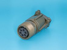 Разъём Amphenol серии MS  6 контактов, гнездо на кабель, наружная резьба MS3101E-14S-6S