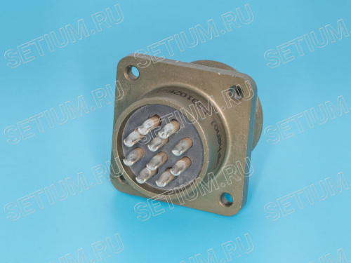 Разъём Amphenol серии MS 10 контактов, гнездо на блок MS3102E-18-1S фото 2