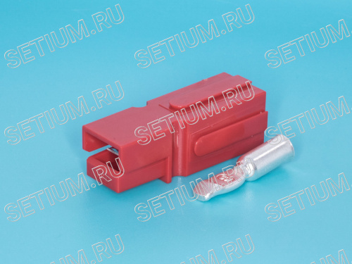 Разъем модульный для аккумуляторной батареи (красный) 75А, (корпус +1 контакт 6AWG) BMC1M-R фото 2