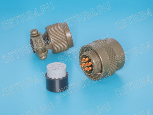 Разъём Amphenol серии 62IN 7 контактов, гнездо на кабель фото 2 Разъём Amphenol серии 62IN 7 контактов, гнездо на кабель 62IN-16F-10-7S фото 2