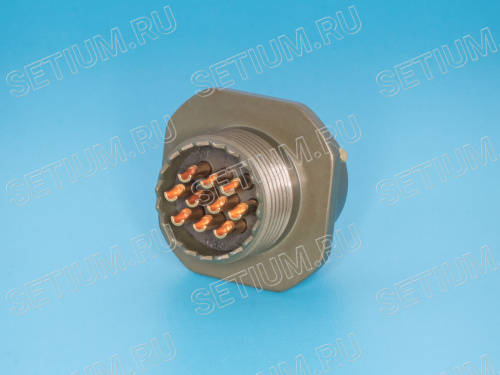 Разъём Amphenol серии 62IN 10 контактов, вилка на кабель, наружный байонет 62IN-51T-12-10P фото 3