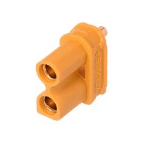 Разъем силовой XT30, 2 контакта, розетка на плату XT30UPB30-F.G.Y