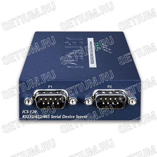 ICS-120 Сервер последовательных устройств 2 порта RS232/RS422/RS485 фото 2