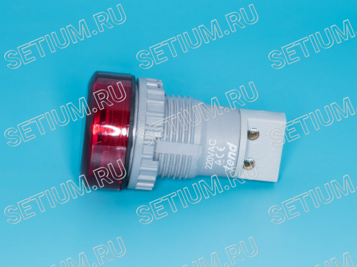 Сигнальная лампа d 30 мм, красная фото 3