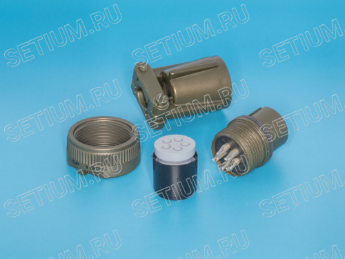 Разъём Amphenol серии MS  5 контактов, вилка на кабель MS3106E-14S-5P фото 3