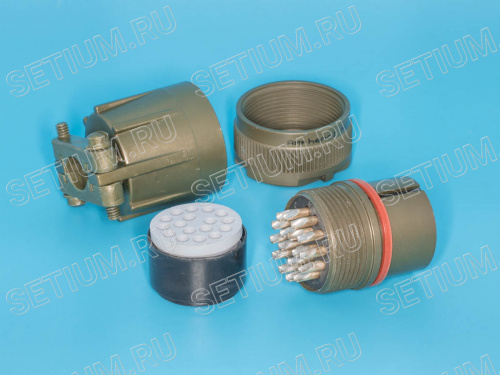Разъём Amphenol серии MS 17 контактов, гнездо на кабель MS3106E-20-29S фото 2