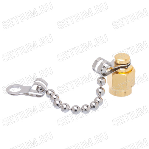 Заглушка для разъема SMA Amphenol, с цепочкой 202112-10 фото 2