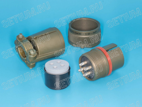 Разъём Amphenol серии MS  4 контакта, вилка на кабель MS3106E-18-4P фото 2