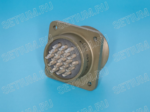 Разъём Amphenol серии MS 19 контактов, гнездо на блок MS3102E-22-14S фото 2