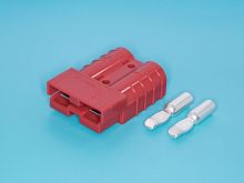 Разъем для аккумуляторной батареи (красный) 35А, (корпус + 2 контакта 12-10AWG) XBMC2S-5-R