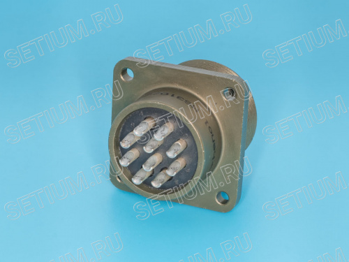 Разъём Amphenol серии MS 10 контактов, вилка на блок MS3102E-18-1P фото 2