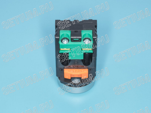 Кнопка управления плоская, с подсветкой, без фиксации, d 30 мм, НР, зеленая фото 11