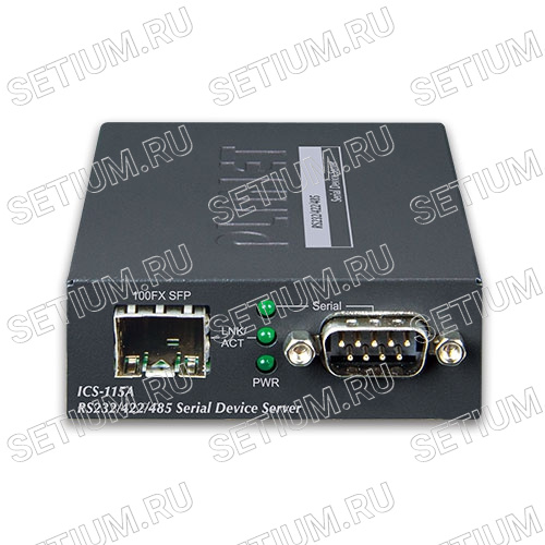 ICS-115A Сервер последовательных устройств 1 порт RS232/RS422/RS485 + 1 SFP слот фото 3