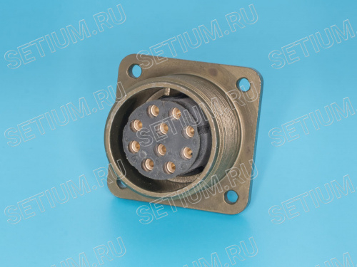 Разъём Amphenol серии MS 10 контактов, гнездо на блок MS3102E-18-1S