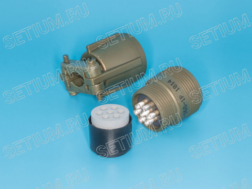 Разъём Amphenol серии MS  7 контактов, вилка на кабель, наружная резьба MS3101E-16S-1P фото 2
