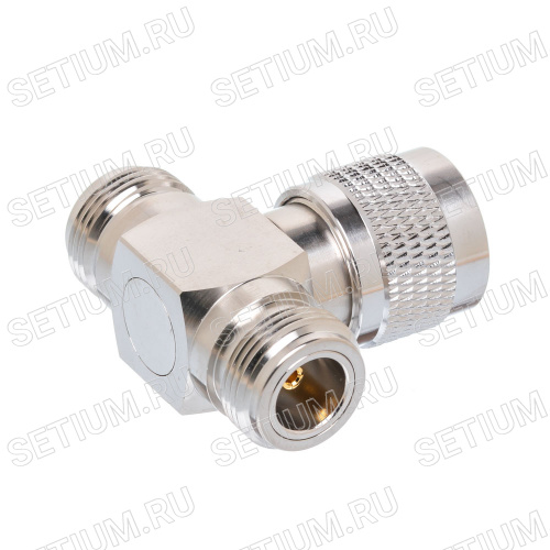 N T-коннектор, гнездо-штекер-гнездо N-T фото 2