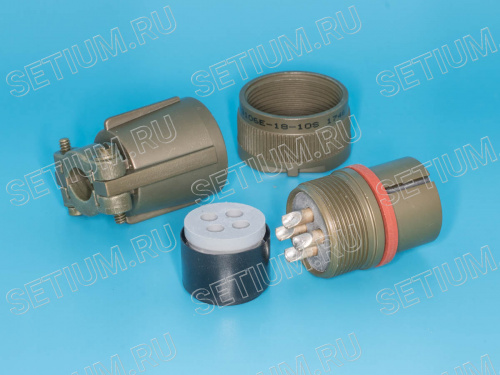 Разъём Amphenol серии MS  4 контактов, гнездо на кабель MS3106E-18-10S фото 2