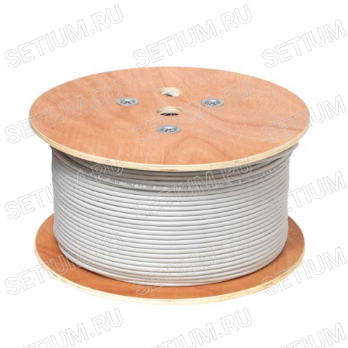 Кабель Витая пара 8 проводов, кат. 5е, экранированный, серый, на катушке 305 м FTP4-24R5 фото 2